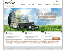 Tablet Screenshot of evolverecycling.com